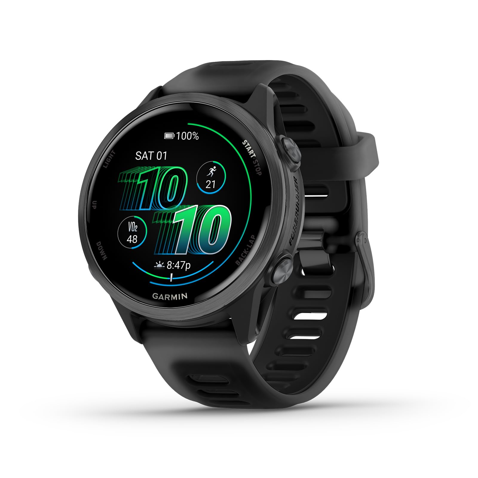 Garmin Forerunner 570 42mm running watch in black