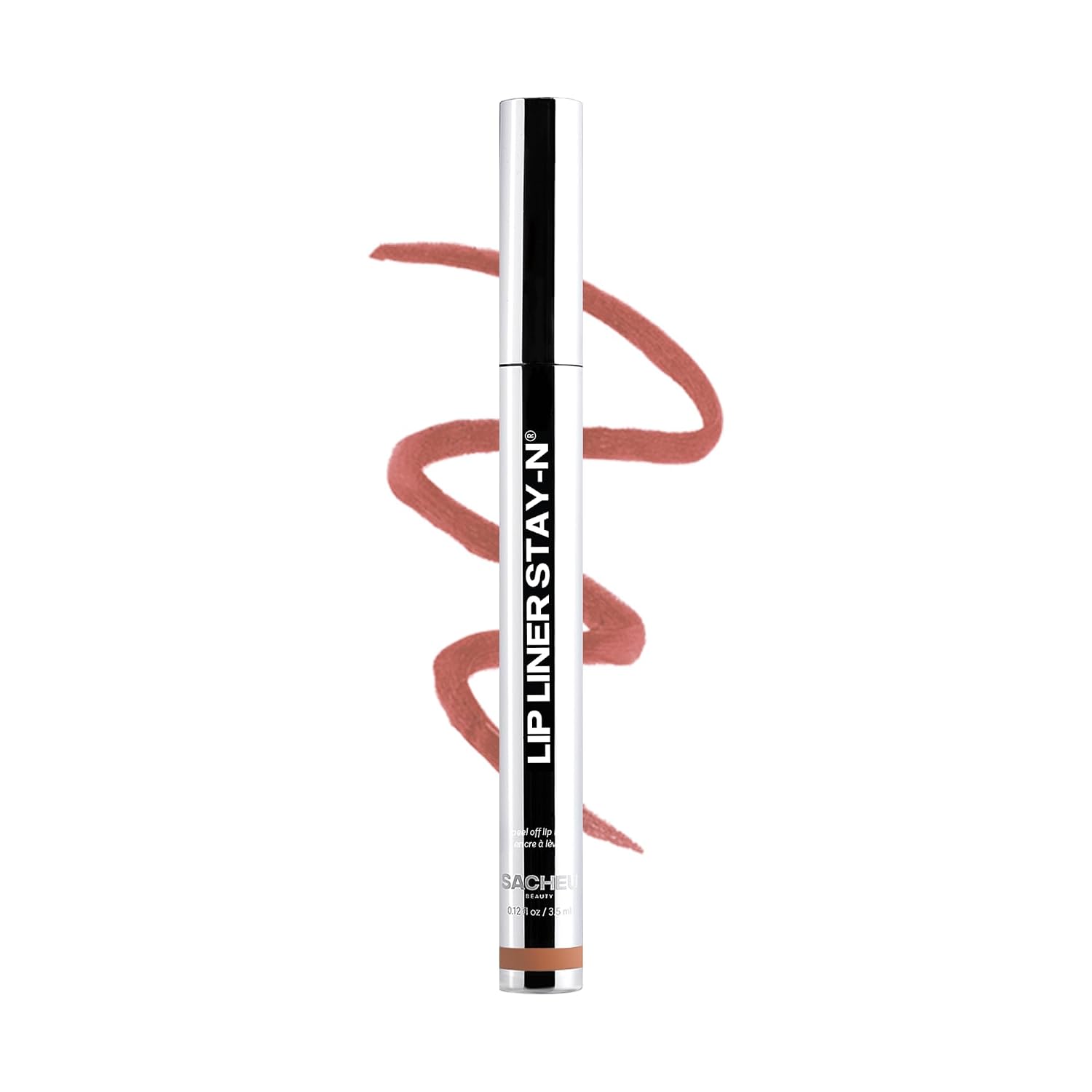 Original Sacheu STAY-N p-INKED tube and pink shade swatch